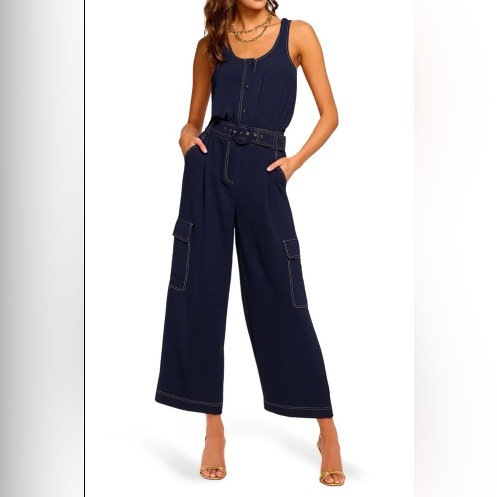 Ramy Brook Greta Wide Leg Cropped Jumpsuit